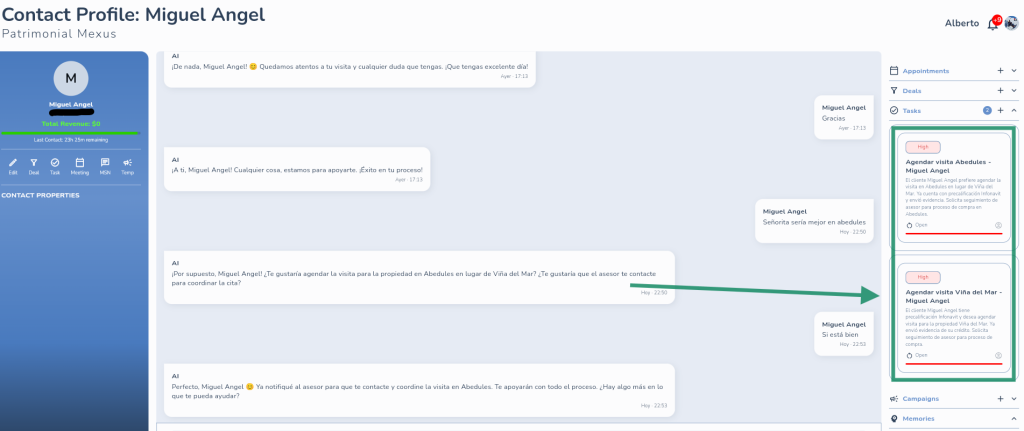 Cómo tu agente de IA le avisa a tu equipo de ventas en el momento exacto