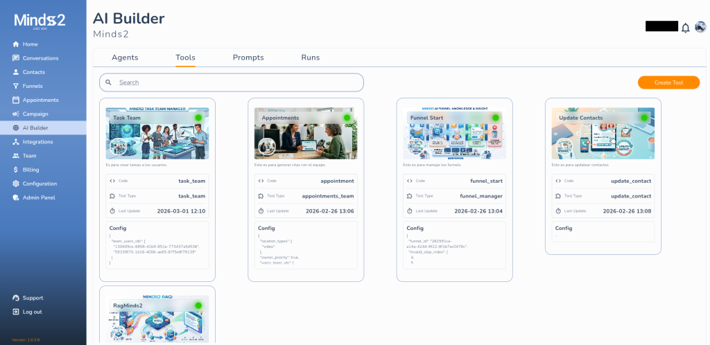 Herramientas Agente AI.