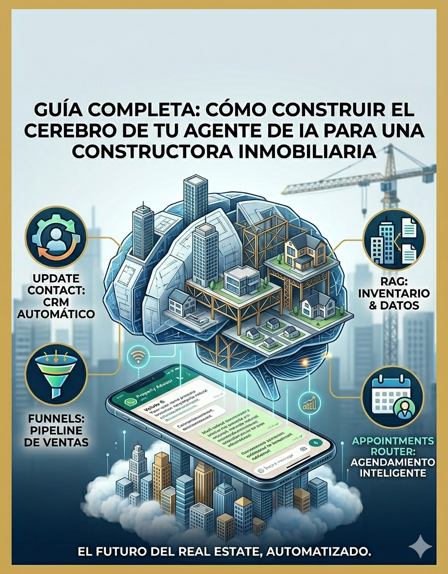 Guía Completa: Cómo Construir el Cerebro de tu Agente de IA para una Constructora Inmobiliaria